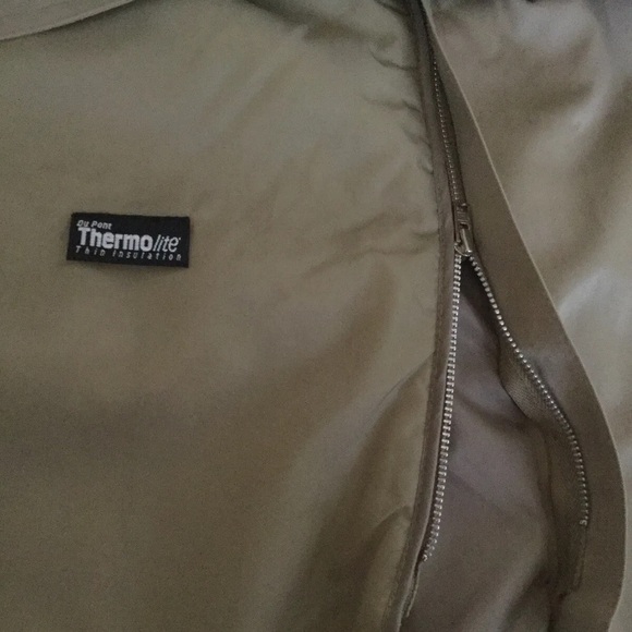 Signature Expressions Woman's Size 6P Trench Coat Tan Belted In/Out Lining Tan - Picture 14 of 16